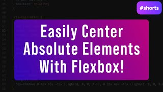 center your absolute positioned elements vertically with flexbox?