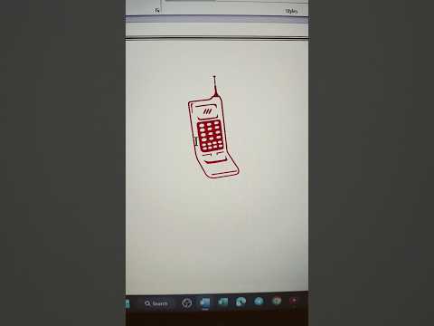 Make "📱 Cellphone" in MS Word | #shorts #msword