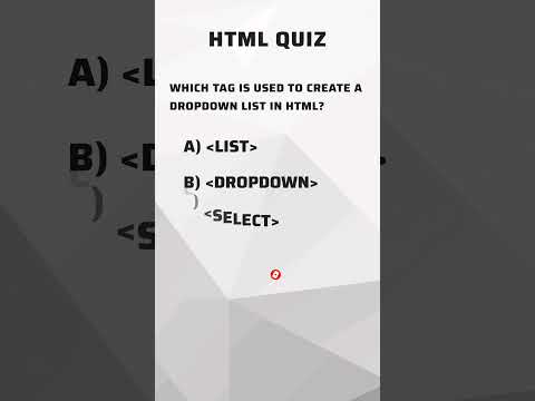HTML Tag Quiz #short #shorts #shortsfeed #html #htmlquiz #htmltutorial #begginers #htmltags #code
