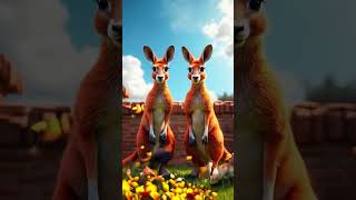 Both children became kangaroos #ai #aicareers #aiall #aitoday #shortsvideo #shorts #animals