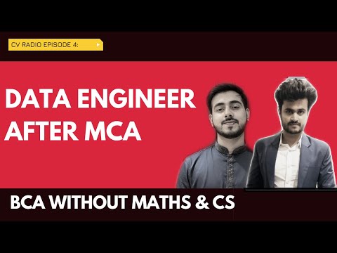 CV Radio | BCA without Maths  | Data engineer after MCA