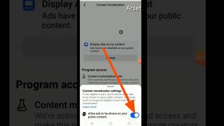 Display Ads on my contentAds#Shorts#youtubeshorts #arsetsevupo