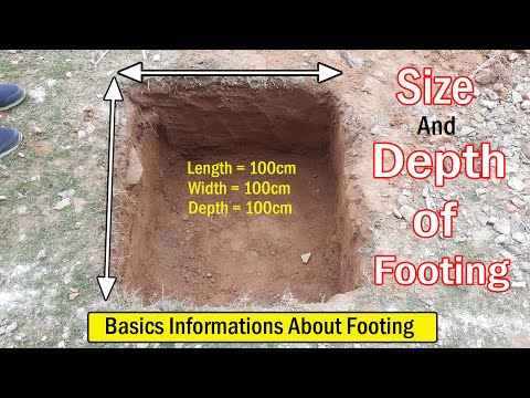 Depth of Footing | Size of Footing | Basic Information About Footing