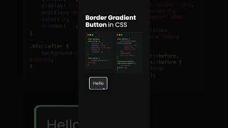 CSS Button Gradient Border