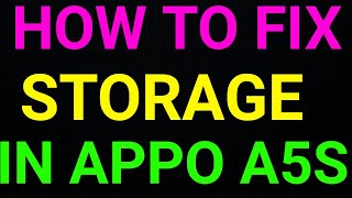 Oppo A5s||Android Phone Storage Full Problem Fix.||New Tricks 2024