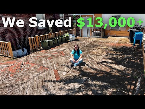Replacing a Deck is EXPENSIVE! We saved Thousands Doing This! /Patio-Deck Makeover on a Budget