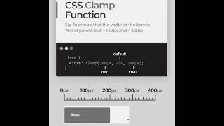 CSS clamp Function | CSS Tutorial #shorts #html #css