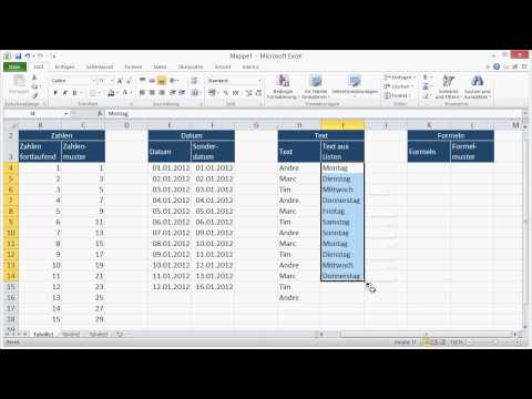 Excel Auto-Vervollständigung effektiv nutzen