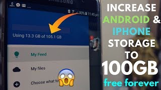 Increase Android Phone storage space to 100GB Free Forever