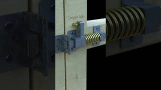 Automatic gate latch, lock, simple secret lock