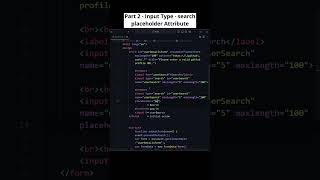 HTML Input Type Search with Placeholder Attribute: Enhance Your Forms! #htmlform #codewithmayur