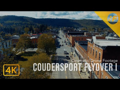 Coudersport Flyover part 1 | 4K Drone Flyover ~ Coudersport, PA | Cinematic Short with DJI Mavic 2