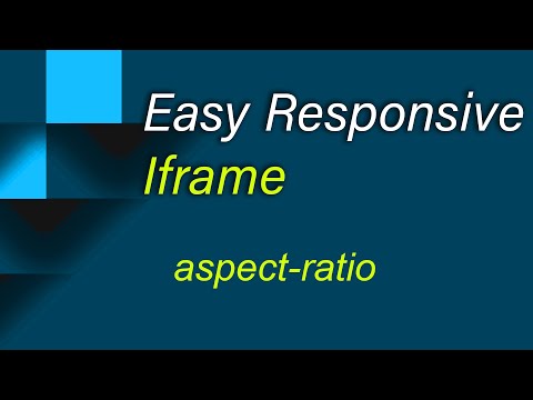 responsive iframe with aspect ratio css property