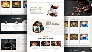 Create a Coffee Shop Website with HTML CSS for Beginners