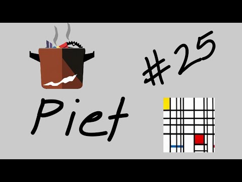 Programming with Abstract Art in the Piet Language