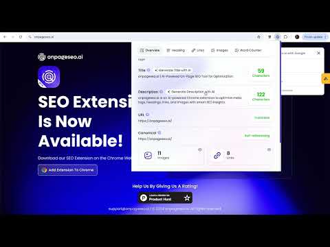 OnPageSEO.ai Start Using SEO Extension Ai for Free!