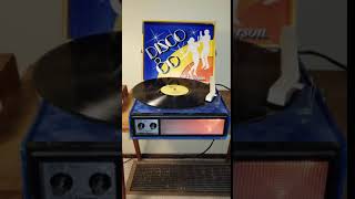 VINTAGE EMERSON DISCO 80 PORTABLE RECORD PLAYER TURNTABLE