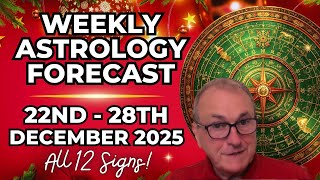 Weekly Astrology Forecast 🌟 Dec 22–28, 2025 | All 12 Signs Horoscope & Planetary Insights
