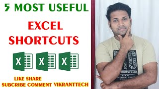5 Excel shortcuts most useful office #shortcuts #excelshortcuts