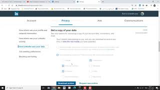 export connections and contact data
