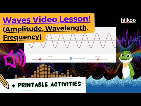 Waves for Kids! (Sound Waves, Amplitude, Wavelength, Frequency) 🌊🔊