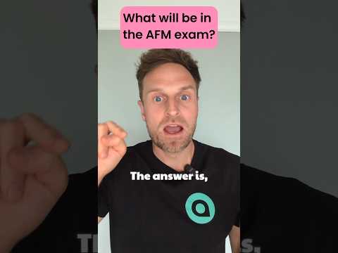 What will be in your ACCA AFM exam?! 🔮 Time to get practicing! #ACCA #AFM