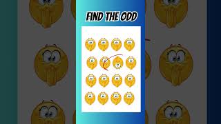 Find The Odd Emoji Out| Emoji challenge #shorts #viralshorts