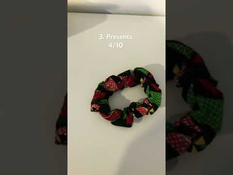 Rating My Christmas Scrunchies! #christmas #merrychristmas