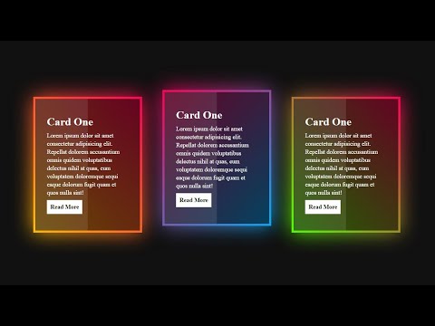 Creative CSS Gradient Border Cards | How to Create CSS Gradient Border | online Tutorials