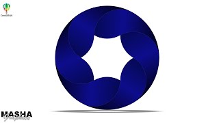 Circle Logo Design For Beginners Into Corel DRAW Tutorial