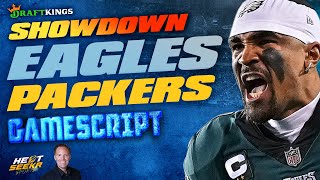 EAGLES vs PACKERS Gamescript | MNF Monday Night DraftKings SHOWDOWN Strategy | 2025 NFL Week 10