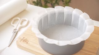 Perfect Cake Pan Liner ✂️ How To Line A Round Cake Tin