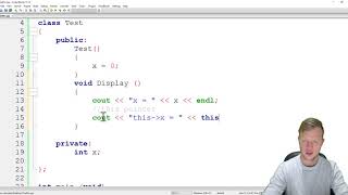 16. C++ Programming - This Pointer (C++ Class)