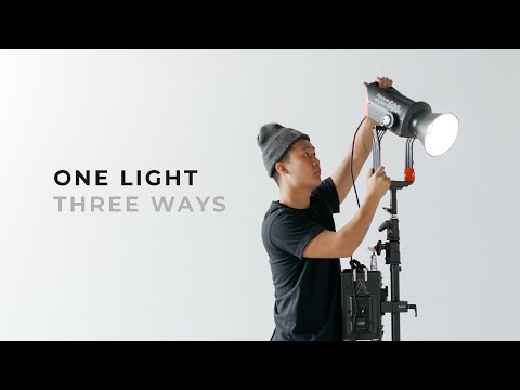 How To Use One Light Three Different Ways | Aputure 600d