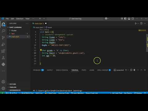 04. 📌 Video 2: "Dart Mini Project: Build a Student Details App Using Variables!"
