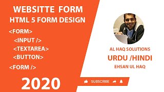 How to Create HTML Form Design  For website | How to make HTML Form Design 2020 | HTML & CSS From