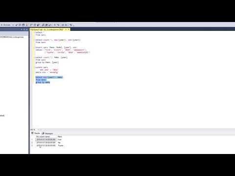 7: Scalar functions and grouping