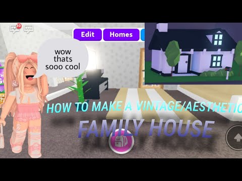 How to make an aesthetic/vintage family home||Adopt me|glxssycoco