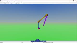 Simulation of 3R robot of 3 DOF
