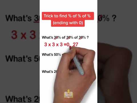trick to find % of % of % 📖✏️ #learning #math #studytips #mathtrick #maths #percentage #shorts