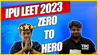 IPU LEET RANK 140 | TDC CLASSES |  ABHISHEK SIR WITH ANSH JADON#leet#leet2024#tdcleet