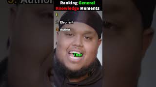 Ranking General Knowledge Moments