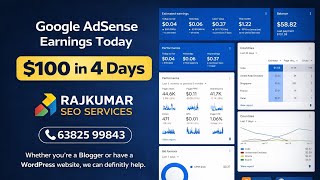 How I Made $100 in 4 Days with Google AdSense | Real Dashboard Proof