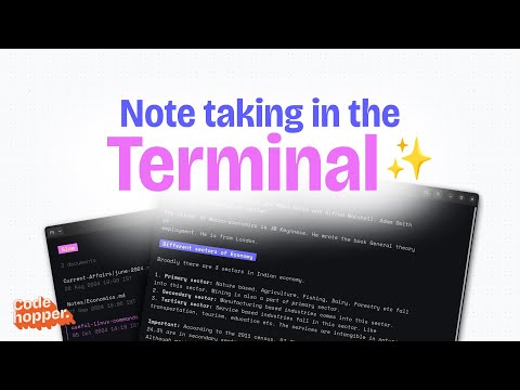 How I take aesthetic notes in the terminal 💅 + pdf export