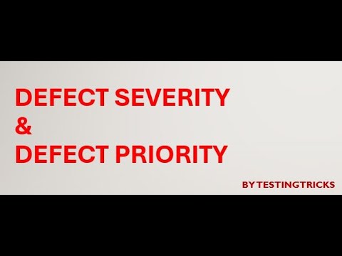 Severity and Priority in software testing | Difference between priority and severity