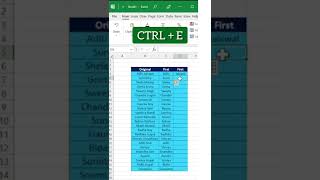 Excel Shortcut for Flash Fill 😮😎🔥 #shorts #youtubeshorts #shortsvideo #excel #flashfill