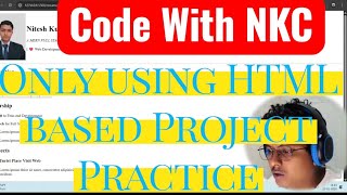 HTML Practice-based on Resume Project  | Create Resume Using Only HTM | coding life #websitedesign 