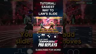 Easiest Tutorial to Law Slide Move  #tekken8 #tekken8community #lawtutorial #lawtekken8 #law