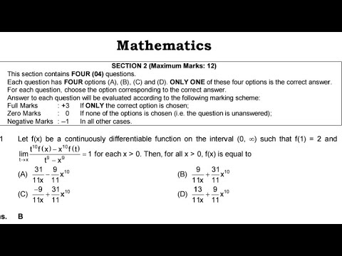 Let f(x) be a continuously differentiable function on the interval (0,♾️) such that f(1) = 2 and