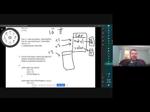 Computer Science A Topic 5.6 - Objects and Primitives as parameters